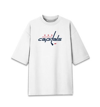 Женская Хлопковая футболка оверсайз Washington Capitals
