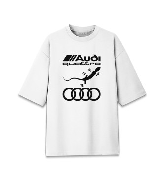 Женская Хлопковая футболка оверсайз AUDI