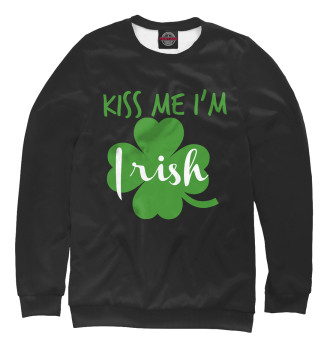Свитшот для девочек Kiss me I'm Irish