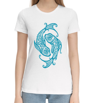 Хлопковая футболка Зодиак - Рыбы