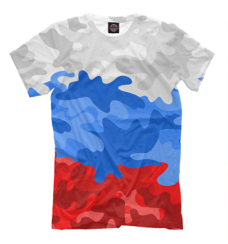 Футболка Камуфлаж флаг России