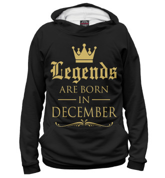Худи для девочек Декабрь - рождение легенды