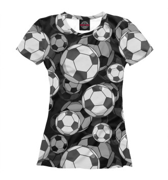 Футболка для девочек Футбольные мячи