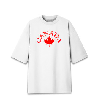 Хлопковая футболка оверсайз Canada