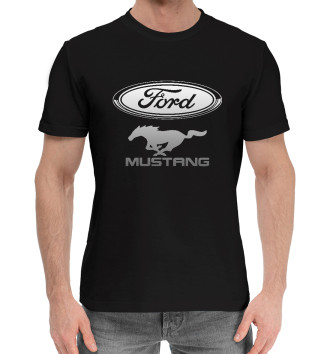 Мужская Хлопковая футболка Ford Mustang