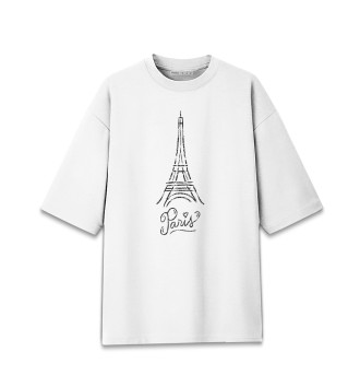 Женская Хлопковая футболка оверсайз Париж (Франция)