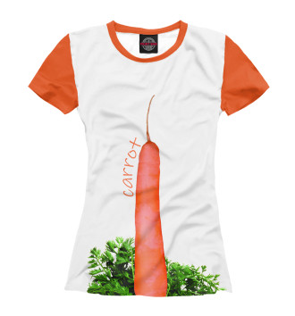 Футболка для девочек Спелая морковь