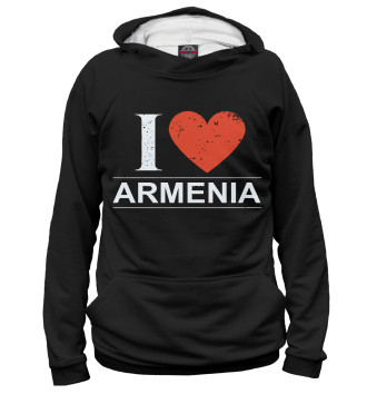 Мужское Худи I Love Armenia