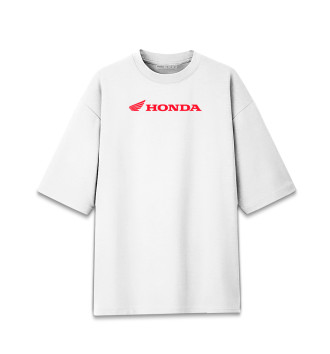 Хлопковая футболка оверсайз Honda