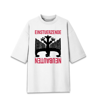 Женская Хлопковая футболка оверсайз Einsturzende Neubauten