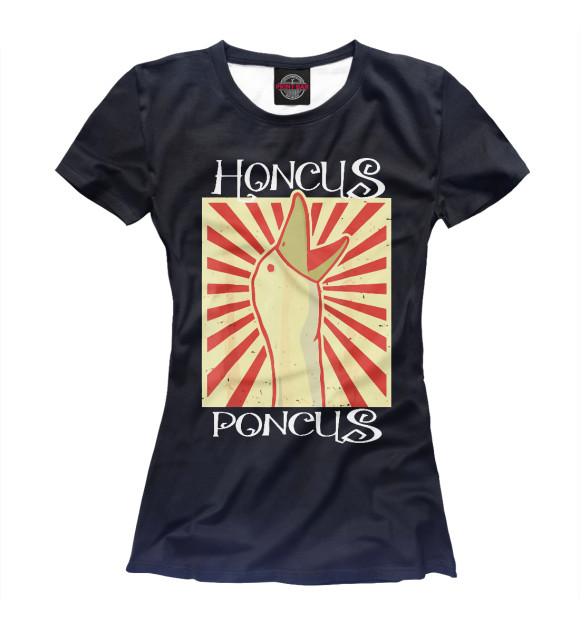 Женская Футболка Honcus Poncus