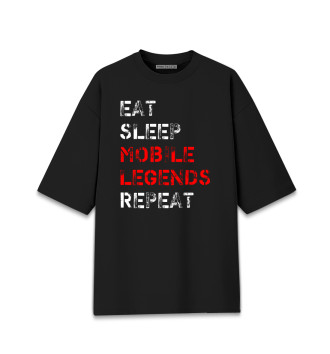 Хлопковая футболка оверсайз Mobile Legends