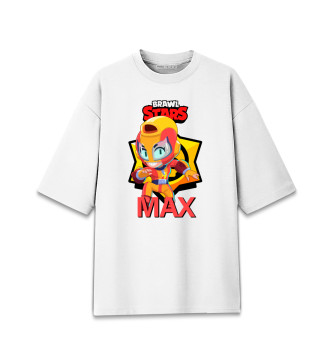 Мужская Хлопковая футболка оверсайз BRAWL STARS MAX.