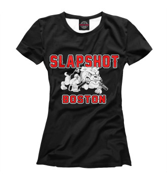 Женская Футболка Slapshot Boston