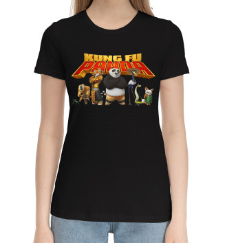 Женская Хлопковая футболка Kung Fu Panda