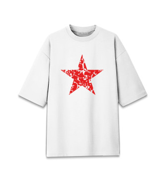 Мужская Хлопковая футболка оверсайз USSR Star