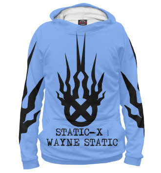 Худи для мальчиков Static-X | Wayne Static Blue
