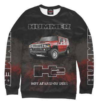 Свитшот для девочек Hummer H2 на черном