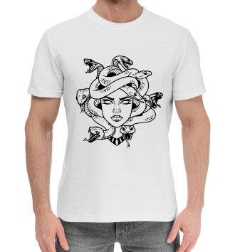 Хлопковая футболка Medusa tattoo print