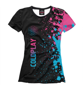 Футболка Coldplay Neon Gradient