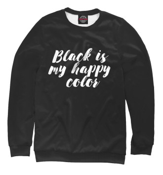 Свитшот для девочек Black is my happy color