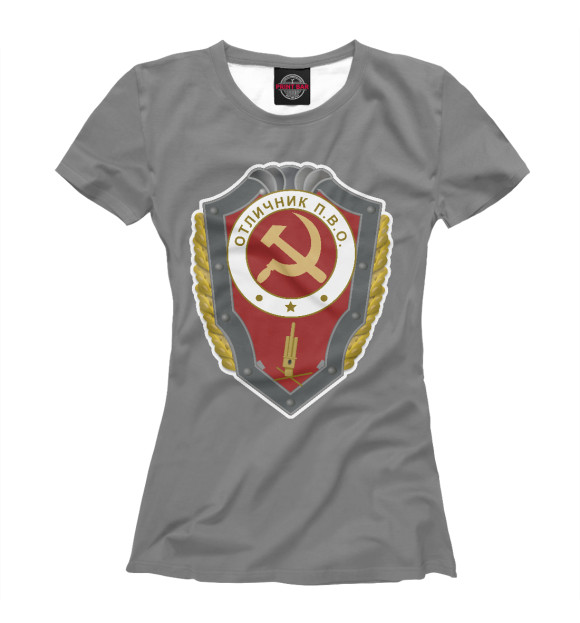 Футболка Отличник ПВО СССР для девочек 