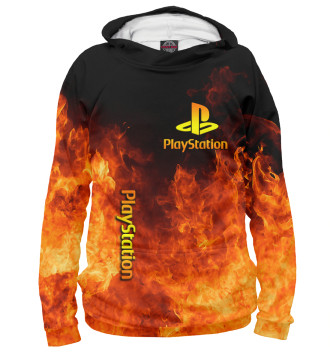 Худи для девочек Playstation в огне