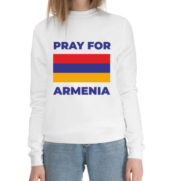 Хлопковый свитшот Pray For Armenia