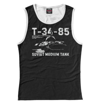 Майка для девочек Т-34-85 советский танк