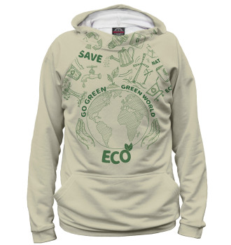 Худи Go Green Green World Eco