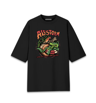 Хлопковая футболка оверсайз Alestorm