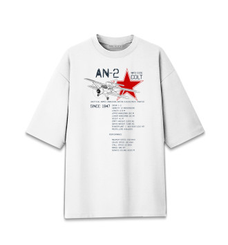 Мужская Хлопковая футболка оверсайз Ан-2