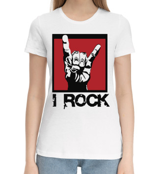 Хлопковая футболка I rock