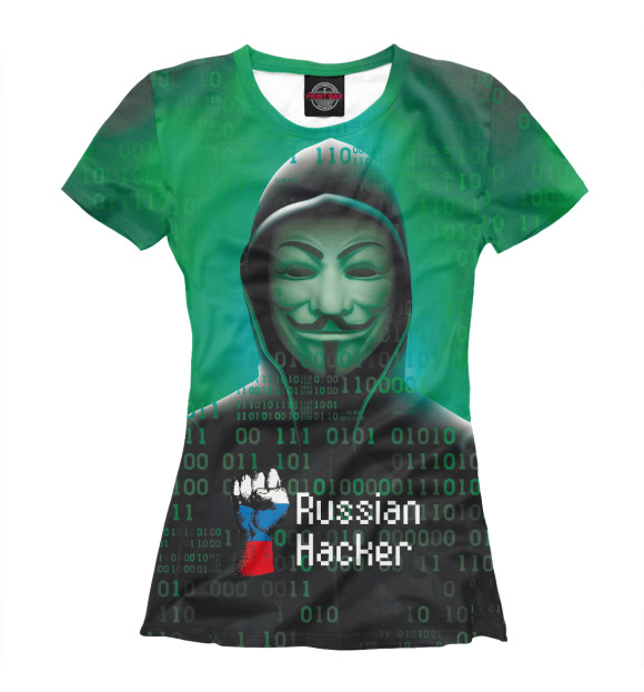 Футболка Russian Hacker для девочек 
