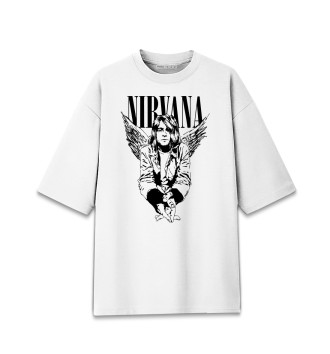 Женская Хлопковая футболка оверсайз Nirvana