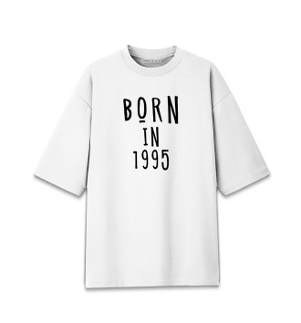 Хлопковая футболка оверсайз Рожден в 1995