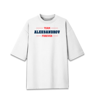 Хлопковая футболка оверсайз Team Aleksandrov