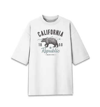 Хлопковая футболка оверсайз California