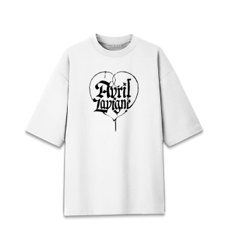 Хлопковая футболка оверсайз Avril Lavigne
