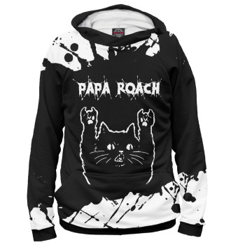 Худи для девочек Papa Roach | Рок Кот