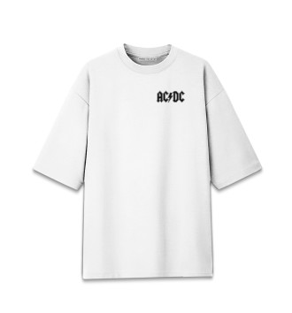 Мужская Хлопковая футболка оверсайз AC/DC
