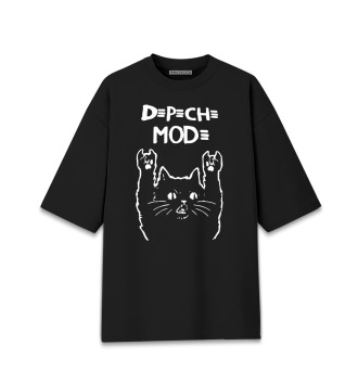 Мужская Хлопковая футболка оверсайз Depeche Mode, Депеш мод