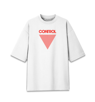Хлопковая футболка оверсайз Control