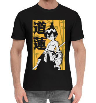 Мужская Хлопковая футболка Лен Тао