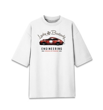 Мужская Хлопковая футболка оверсайз Porsche 911