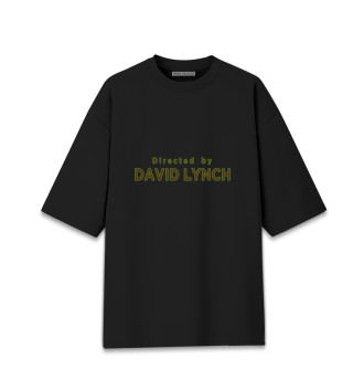 Женская Хлопковая футболка оверсайз Directed by David Lynch