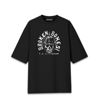 Мужская Хлопковая футболка оверсайз Broken Bones I.O.U. Nothing