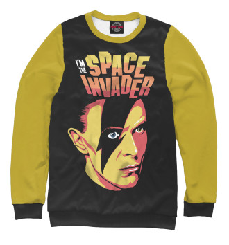 Женский Свитшот David Bowie Space Invader