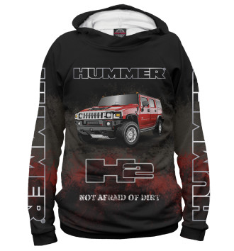 Худи для девочек Hummer H2 на черном