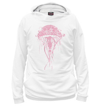 Женское Худи Розовая медуза